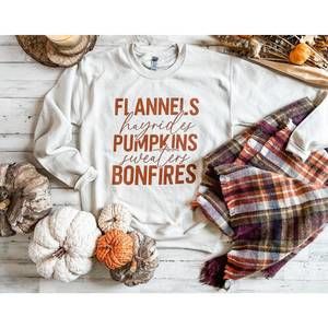 NEW ALABAMA THREADS hayrides fall sweatshirt in white